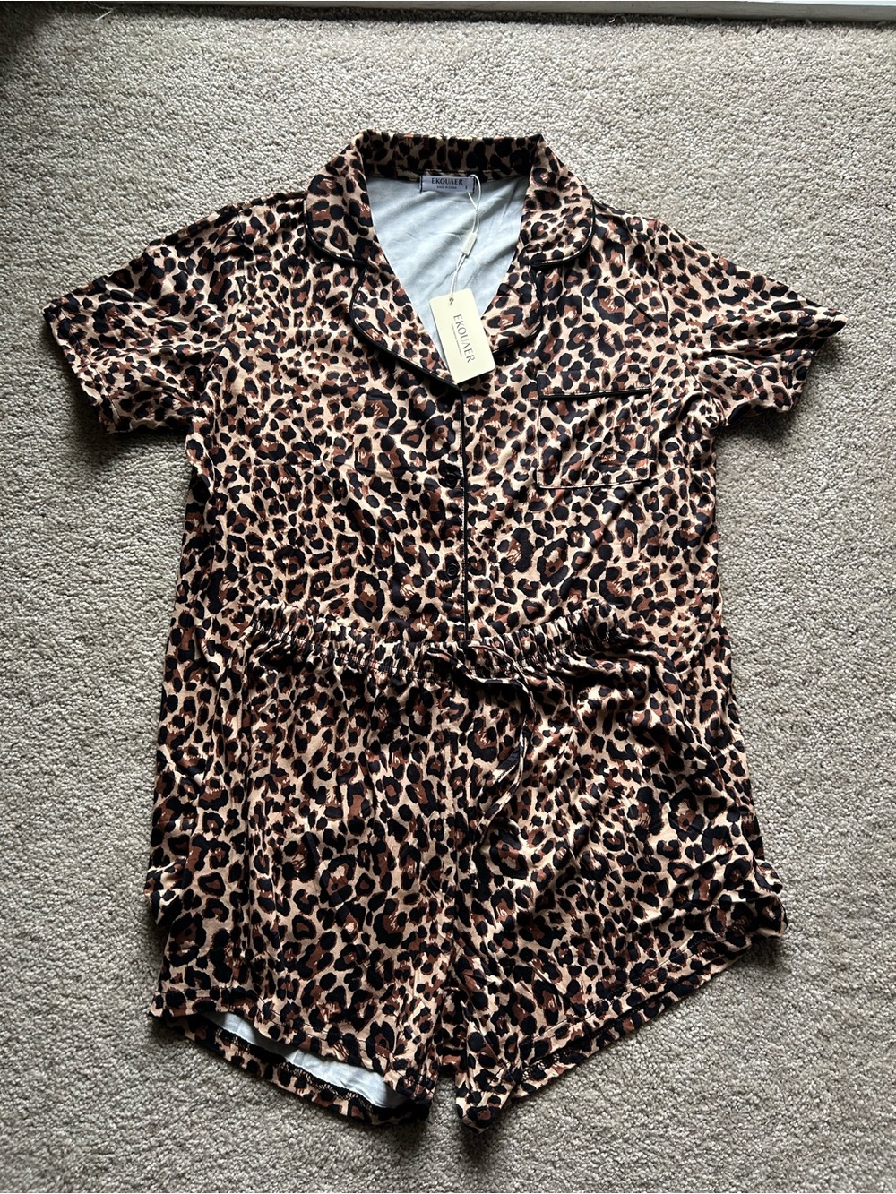 NWT Animal Print Pajama Set